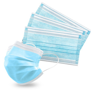 Masque facial jetable 3 plis, doux pour la peau et respirant, pour la protection quotidienne, vente en gros directe usine - Product Image 3