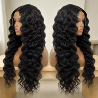Nueva Llegada, Peluca de Cabello Humano Virgen 100% con Frente de Encaje HD 13x4, Rizado Estilo Indio, Color Negro Natural, Pre-Desplumada, Sin Pegamento, Densidad 180%