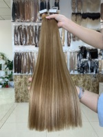 Extensions de cheveux naturels russes — doreen, cheveux humains, balayage, double tissage, en vrai cheveux, 12a