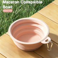 Bol pliable pour chien avec mousqueton, distributeur d'eau portable en silicone, gamelle pliable pour animaux de compagnie pour les voyages, le camping et les activités de plein air, vente en gros