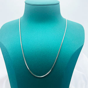 Catena di gioielli in <span class=keywords><strong>925</strong></span> in argento Sterling semplice catena di collana Hip Hop per uomo e donna - Product Image 4