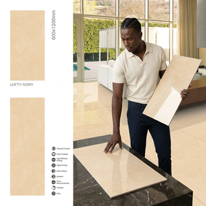 Onix Aqua 600x1200mm Glossy Marble Effect Porcelain Floor And <b>Wall</b> Slab Tiles - Product Image 4