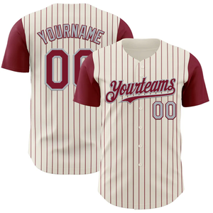 Tontons fábrica personalizada OEM hombres béisbol Jersey bordado Logo sublimación tira diseño impreso ropa deportiva béisbol barato - Product Image 2