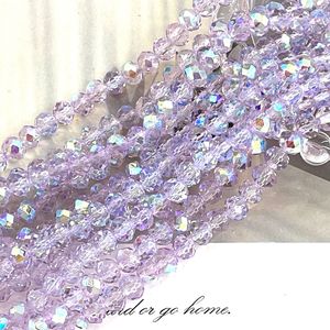 Nuevas cuentas de cristal planas AB de 8 mm para la fabricación de joyas, suministros para collares y pulseras DIY - Product Image 1