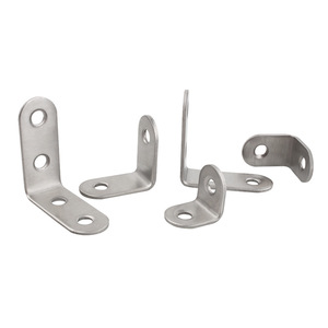 Soporte de ángulo de acero inoxidable, soporte de estante en forma de L de 90 grados, conector de esquina para muebles, muebles duraderos para el hogar - Product Image 1