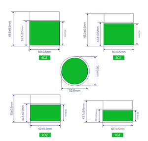 Custom Your Design Recycled Plastic Mini Food Grade Cookie Packaging with Clear Lid Adhesive Labels Customizable Size & Color - Product Image 6