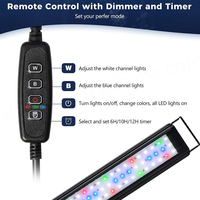 Lampe LED pour aquarium, spectre complet RGBW, lampe pour aquarium d'eau salée, IP67 IP68, pour terrariums, lumières d'aquarium pour algues marines
