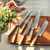 PROSON OEM Gesmeed 67-laags VG10 Santoku Koksmes met Pakkahouten Handvat, Ambidextrous Gehamerd Oppervlak