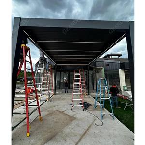 Vente en gros d'usine <span class=keywords><strong>Pergola</strong></span> de jardin extérieur <span class=keywords><strong>Pergola</strong></span> en aluminium motorisée d'extérieur à persiennes bon marché - Product Image 6