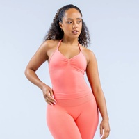 Nouveau débardeur de sport et de yoga pour femme, avec soutien-gorge intégré anti-transparence, pour la course en extérieur et le fitness, en Spandex/Nylon, anti-transpiration