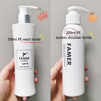 Emballage cosmétique Pe Bouteilles de pompe de lotion en plastique Bouteilles de pulvérisation de détergent Bouteilles de salon de coiffure 200ml