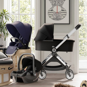 2025 nóng bán sang trọng OEM tùy chỉnh 3 trong 1 xe ghế xe đẩy em bé cao xem có thể gập lại trực tiếp bán bởi nhà cung cấp Trung Quốc - Product Image 2