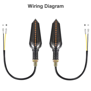 <span class=keywords><strong>Intermitentes</strong></span> para Motocicleta E24, Luz de Señal de Giro Fluida, 12 LED, Indicador de Señal de Giro, Luz Ámbar, 12V, Homologación M10, E-Mark - Product Image 5