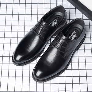 Zapatos de vestir de piel de vaca auténtica para hombre, informales, Oxford, antideslizantes, con botones, gris, rojo, colores mezclados para bodas y fiestas - Product Image 6