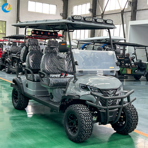 Robetaa - Carro de Golf Eléctrico de 6 Plazas en Oferta, para Transporte en Hoteles, Estilo Todoterreno Elevado, Buggy de Golf para 6 Personas - Product Image 2