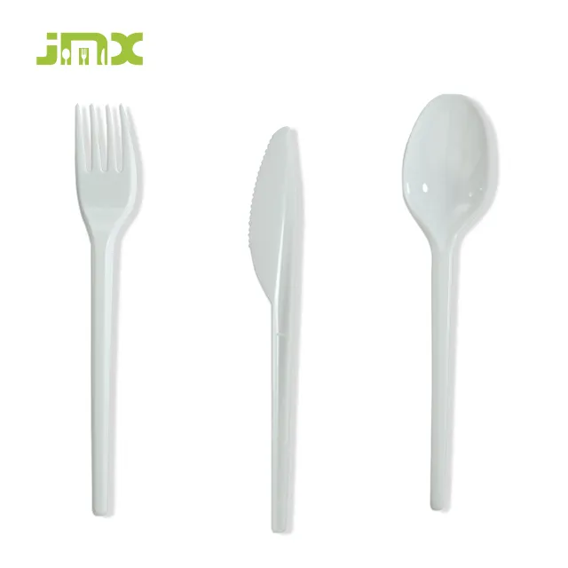 Factory Supplier Disposable Utensils Eco Friendly Compostable Forks Spoons Knives set disposable plastic knife and fork spoon