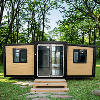 Petite maison moderne et extensible de 3 chambres à coucher-Maisons préfabriquées en conteneur pliable Cabines modulaires portables de 40 pieds avec salle de bain