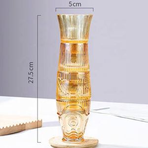 Ingrosso Tazza di Pesce Koi Tazza di Vetro Personalizzata Colorato Stile Creativo Tumbler Tumbler per la Casa Ristoranti Uso del Vino - Product Image 6