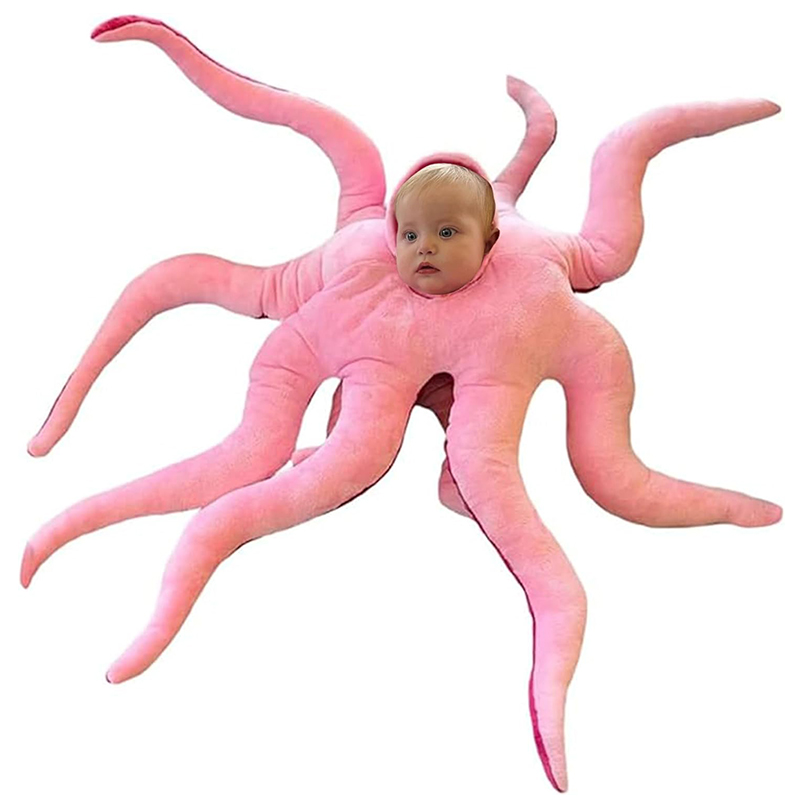 pulpo gigante de peluche lindo y seguro, perfecto para regalar