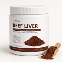 Poudre de foie de bœuf sans saveur, riche en fer, mélange lisse de qualité supérieure, pour le soutien quotidien de la vitalité et un mode de vie actif (OEM/ODM)
