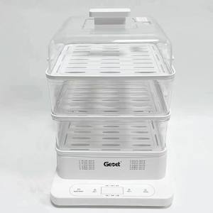 Vaporera eléctrica Chigo de 24L, vaporera multifuncional transparente de tres capas con pantalla digital y calentamiento rápido - Product Image 2