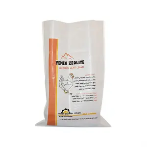 Bolsas tejidas de desechos de plástico polipropileno reciclables agrícolas, 25kg, 50kg, para productos de carbón