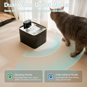Producto para mascotas de Venta caliente 2025 fuente de agua inalámbrica para gatos de acero inoxidable 4.2L/142oz dispensador de agua potable inteligente silencioso para mascotas - Product Image 2