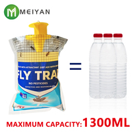 MEIYAN Hangende vliegenvanger met aangepast logo, voor buitengebruik, wegwerpbaar, multifunctioneel ongediertebestrijding voor tuin, kas en stallen