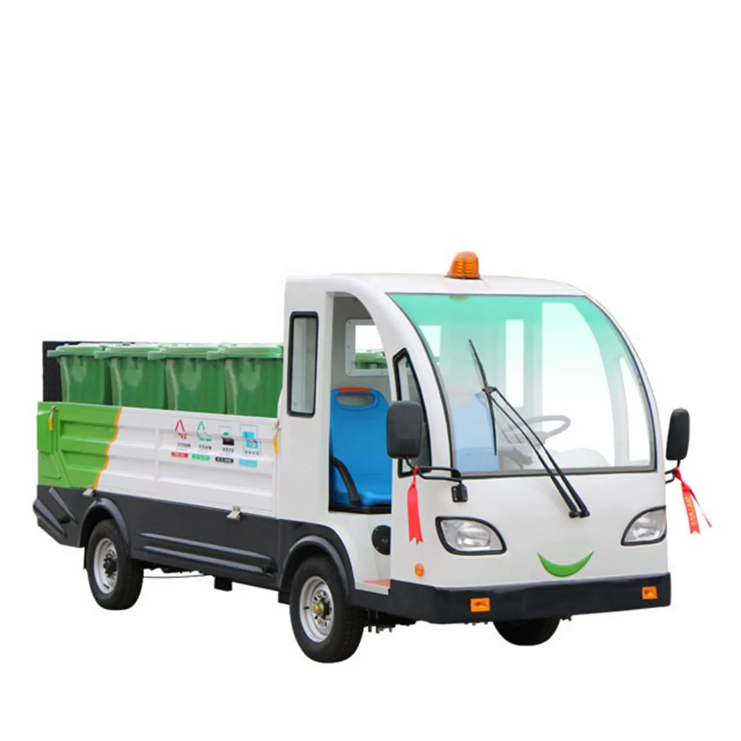Одобренный CE китайский переработчик мусорных баков для отелей, Электрический переводной грузовик с низким уровнем шума