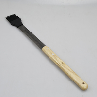 Ensemble d'outils de barbecue en acier inoxydable avec manche en bois