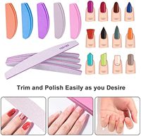 Lime à ongles et tampon bloc tampon limes à ongles Double face ongle émeri bloc de polissage ensemble de manucure Kit de soin des ongles outil