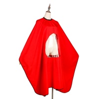 Offre Spéciale Salon Imperméable À L'eau PVC Fenêtre TRANSPARENTE Jouable Téléphone Portable Antiadhésif Cape De Coupe De cheveux