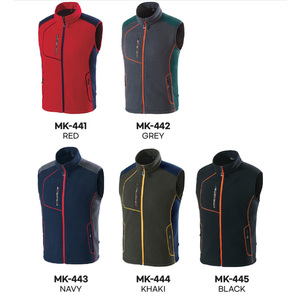 [Mark] OEM/ODM Thương hiệu Hàn Quốc Mark MK-444 biểu tượng tùy chỉnh cực <span class=keywords><strong>Fleece</strong></span> vest Full-zip đứng cổ áo Bảng điều khiển tương phản làm việc & giản dị - Product Image 4