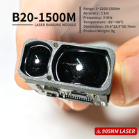 Modul Pengukur Jarak Laser Esp32 905nm 2km Sensor Jarak UART Pengukur Jarak Kompak untuk Drone