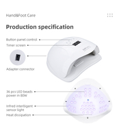 Lampe à LED haute puissance SUNKIN SK-SUN X5 Plus 80W pour ongles, lampe UV de photothérapie, séchage rapide, portable, pour salon de manucure