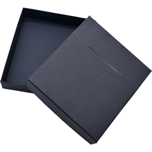Boîtes cadeaux personnalisées en carton avec impression UV, couvercle et base noirs, pour bijoux, ceintures en cuir, emballage de luxe - Product Image 1