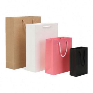 Sac en papier pour vêtements avec logo personnalisé et impression, pack promotionnel - Product Image 3