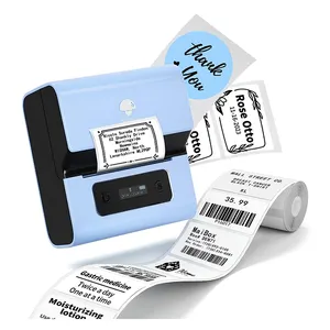 Phomemo Label Makers M221 Brcode Label Printer 3" Blue tooth Label Maker Machine for Barcode Address Logo Mailing Stickers