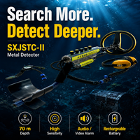 Détecteur de métaux sous-marin Deep Sea Treasure pour SXJSTC-II, étanche IP68, profondeur maximale de 70 m, détection d'or, lumière LED tactile