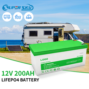 Batterie au phosphate de fer et de lithium 12V 24V, pack de batteries lithium-ion à décharge profonde 100Ah 200Ah 300Ah, batterie lithium LiFePO4 - Product Image 1