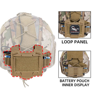 خوذة تكتيكية غطاء خوذة بحرية مع بطارية NVG حقيبة صيد مقاس M <span class=keywords><strong>L</strong></span> غطاء كامو طوق وحلقة طلاء خوذة سريعة - Product Image 6