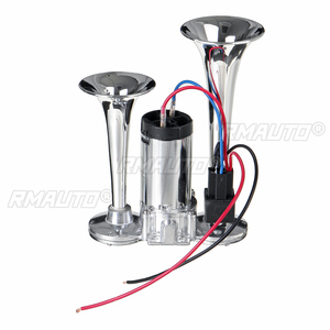 Klaxon électrique super puissant 300DB 12V à double trompette avec électrovanne pour voiture, SUV, camion, poids lourd, camping-car, bateau - Product Image 2