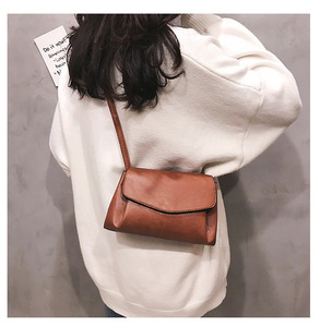Nouveau Sac à Bandoulière Tendance Printemps/Été 2026, Sac <span class=keywords><strong>Simple</strong></span> pour Femme, Sac Bandoulière Rétro en Cuir Souple Couleur Unie - Product Image 2