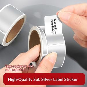 Asian Silver Label Writable Rectangle PET Self-Adhesive <b>Sticker</b> <b>for</b> Refrigerator Seasoning Classification and Date China - Product Image 3