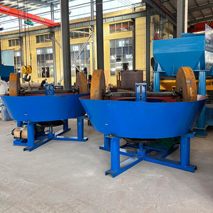 <strong>Gold</strong> <strong>Grinding</strong> <strong>Machine</strong> 900 Double Wheel <strong>Wet</strong> <strong>Pan</strong> <strong>Mill</strong> for Rock <strong>Gold</strong> Ore Processing - Product Image 2