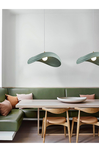 Thiết kế hiện đại mặt dây chuyền màu trắng ánh sáng đèn chùm mới phong cách Bắc Âu nhà bếp truy cập nhựa ánh sáng Cài đặt dịch vụ bao gồm - Product Image 5