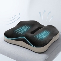 Coussin de siège ergonomique en mousse à mémoire de forme YUE RISE OEM DHL, amovible et lavable, en polyester, pour le soutien lombaire et du coccyx, idéal pour voiture et chaise.