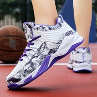 Chaussures de basketball rembourrées OEM pour hommes, légères, respirantes, antidérapantes, semelle extérieure A3 TPR, tige en mesh