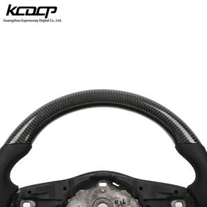 Volant de voiture en fibre de carbone véritable compatible avec <span class=keywords><strong>Jaguar</strong></span> XF F-<span class=keywords><strong>Type</strong></span> F-Pace <span class=keywords><strong>E</strong></span>-Pace - Product Image 4