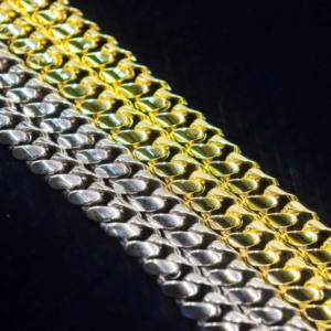 เครื่องประดับฮิปฮอปเงินแท้925เครื่องประดับสร้อยคอชุบทองแบบสั่งทำ - Product Image 2